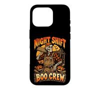 Skeleton Builder Boo Crew Halloween Construction Case for iPhone 16 Pro