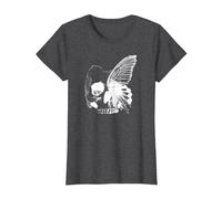 Skeleton Butterfly Skull Butterfly Horror Skull Art T-Shirt, Women, Dark Heather Grey, XX-Large