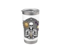 Skeleton Celestial Sun Moon Phases Tarot Graphic Stainless Steel Insulated Tumbler