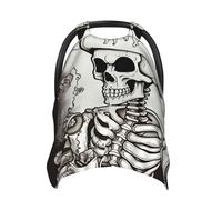 Skeleton Chef Baby Car Seat Canopy Cover, Multi Use Breathable Nursing Breastfeeding Covers for Mom Soft Stroller Sun Shade Newborn Shower Gift