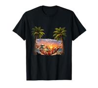 Skeleton Chillin On The Beach T-Shirt