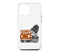 Skeleton Cleaning Humor I Cleaned It Once That Counts woman Case for iPhone 12 Pro Max