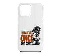 Skeleton Cleaning Humor I Cleaned It Once That Counts woman Case for iPhone 13 Pro Max