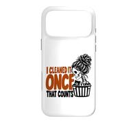 Skeleton Cleaning Humor I Cleaned It Once That Counts woman Case for iPhone 17 Pro Max