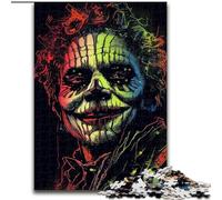Skeleton Clown Puzzles for Teenagers 1000 Pieces, Pattern Assembly Deal As Gifts for The Whole Family Suitable for And 14 (50x75cm)