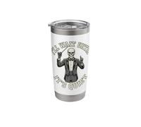 Skeleton Conductor I'll Wait Until It's Quiet Funny Stainless Steel Insulated Tumbler