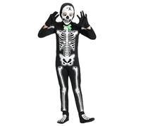 Skeleton Costume Children, Skeleton Children Glow in The Dark, Luminous Costumes, Halloween Glow Costume Treating Cosplay Fancy Dress for Boys Girls