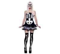 Skeleton Costume - Fever - Adult Fancy Dress Costume - Small