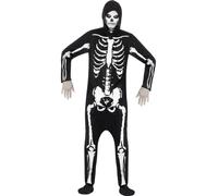 Skeleton Costume Mens Halloween Skeletons Outfit Fancy Dress Day Of the Dead