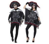 Skeleton Costume Mens Halloween Skeletons Outfit Fancy Dress Day Of the Dead
