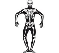 Smiffys Skeleton Second Skin Costume, Black, L - Size 42 Inch-44 Inch