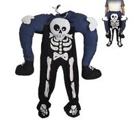 Skeleton Costume Outfit,Hilarious Party Wear - Skeleton Costume for Halloween Party | for Women Men Elderly Friends Cosplay Event Birthday School Show