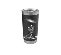 Skeleton Couple Dancing Under the Galaxy Gothic Celestial Vi Stainless Steel Insulated Tumbler