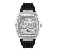 Skeleton Crystal Watch - male - Philipp Plein - Watches - Gray - ONE SIZE - Accessories ONE SIZE