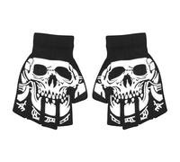 Skeleton Cycling Gloves, Children Halloween Cycling Skeleton Mittens, Comfortable Glowing In The Dark Gloves for Running, Skiing