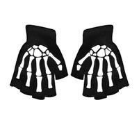 Skeleton Cycling Gloves,Children Halloween Cycling Skeleton Mittens | Glowing In The Dark Skull Gloves for Carnival, Masquerade, Christmas Party