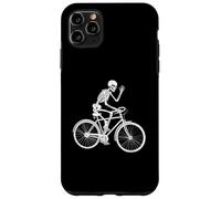 Skeleton Cyclist Waving Bike Rider Halloween Case for iPhone 11 Pro Max