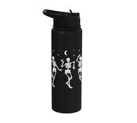 Skeleton Dance Squad Spooky Skelet Dance Halloween Party Stainless Steel Insulated Water Bottle