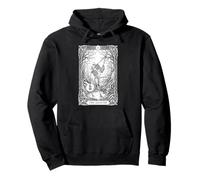 Skeleton Dancer with Lantern Gothic Dark Fantasy Occult Pullover Hoodie