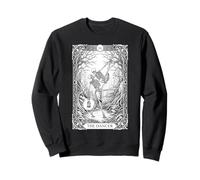 Skeleton Dancer with Lantern Gothic Dark Fantasy Occult Sweatshirt
