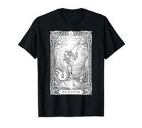 Skeleton Dancer with Lantern Gothic Dark Fantasy Occult T-Shirt
