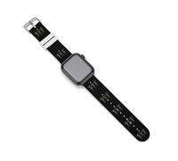 Skeleton Dancing Under Moon Silicone Quick Release Watch Band Compatible with IWatch Waterproof Replacement Sport Strap for Men Women