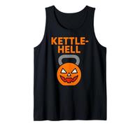 Skeleton Deadlift Kettle-Hell Fun Mens Gym Halloween Tank Top