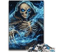 Skeleton Death Jigsaw Puzzles for Teenagers 1000 Piece Puzzle,Challenging To Complete But Fun And Humorous Educational Game for Birthday (38x26cm)