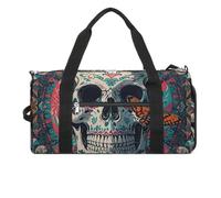 Skeleton Death Moth Gym Bag for Men Women, Waterproof Gym Tote Bags, Large Duffel Bag for Travel Workout