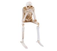 Skeleton Decor - Creative Skeleton Figurine, Resin Statue | Unique Spooky Season Ornament For Home, Gothic Halloween Decoration, Creepy Tabletop Centerpiece, Haunted House Display, Holiday Collectible