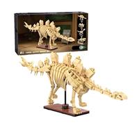 Skeleton Dinosaur Building Blocks Set - 291PCS Stegosaurus Luminous Blocks Bricks Toy, Idea for Home Office Décor, Birthday Gift for Adults and Kids Age 6+