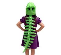 Skeleton Dinosaur Costume Boys - sleek lightweight modern Role Playing Clothing, stylish, Halloween Cosplay Clothes Kids, Adults Content Creators Comic Conventions | Kids Ad sturdy
