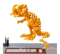 Skeleton Dinosaur Toy Figure - Desktop 3D Printed Dinosaur Model, Articulated Prehistoric Figurine | Children Adults Freestandingg Tabletop Decorations Bookcase Showcase, Realistic Dino Display