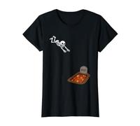 Skeleton Diving Into a Fall Leaves Grave Halloween Humor Value Graphic T-Shirt