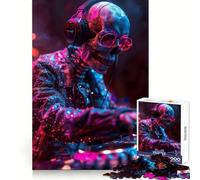 Skeleton DJ 1000 Piece Jigsaws for Teenagers Mind Exercise Toy Mental Relax Design Assembly Santa Wish List 38x26cm