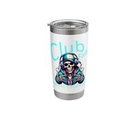 Skeleton DJ Beats Stopped EDM Drop Breakdown Style Vibess Stainless Steel Insulated Tumbler