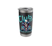 Skeleton DJ Beats Stopped EDM Drop Breakdown Style Vibess Stainless Steel Insulated Tumbler