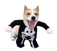 Skeleton Dog Costume,Halloween Dog Costumes - Spooky Skull Costume Glow in The Dark Dog Clothes - Pet Clothes, Novelty Funny Costumes