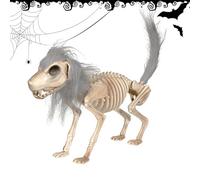 Skeleton Dog Figurine Bookshelf Full Body Animal Statue