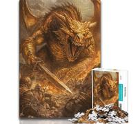 Skeleton Dragon Jigsaw Puzzles 1000 Pieces for Adults Teens,Help The Brain Exercise Addictive Toys to Cultivate Patience Parent-child Interaction 50x75cm