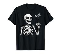 Skeleton Dragonfly Halloween T-Shirt