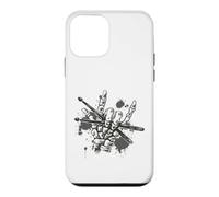 Skeleton Drum Sticks Rock Horns Hand - Rock Drummer Case for iPhone 12 mini