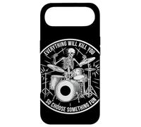 Skeleton Drummer Everything Will Kill You Funny Case for iPhone Air