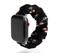 Skeleton Drummer Music Skull Scrunchie Watch Bands Soft Elastic Replacement Wristband Compatible with Apple Watch 42mm/44mm