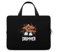 Skeleton Drummer Trendy Laptop Sleeve with Handle Multi Size Portable Computer Protective Bags Cases
