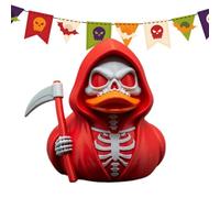Skeleton Duck - 3D Printing Material, 3.15 Inches, Gothic Duck, Desk Holding Sickle Decor | Spooky Figurine, Halloween Office Desk Ornament, Collectible Home Decoration