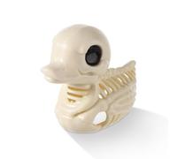 Skeleton Duck Halloween Decor, 5.51x4.53in Skeleton Animals Plastic Bones Skull Duck Crazy Bones Duck Skeleton Halloween for Indoor Outdoor Spooky Halloween Decoration Skeleton Party Supplies