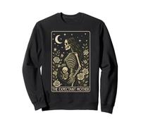 Skeleton Expectant Mother Tarot Card Pregnancy Announcement Sweatshirt