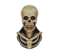 Skeleton Face Cover Halloween Skull Realistic Latex Ghost Face Scream