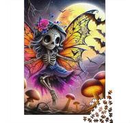 Skeleton Fairy Butterfly 1000 Pieces Jigsaw Puzzles For Adults Challenging Game Stress Relieving Entertainment Exercise The Memory of The Brain For Adults Gifts 300pcs (40x28cm)